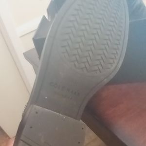 Size 7.5 Black Leather Cole Haan Harrington Grand Slouch Boots.